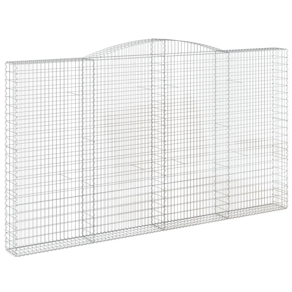 Cesti Gabbioni ad Arco 4 pz 400x30x220/240 cm Ferro Zincato 3146946