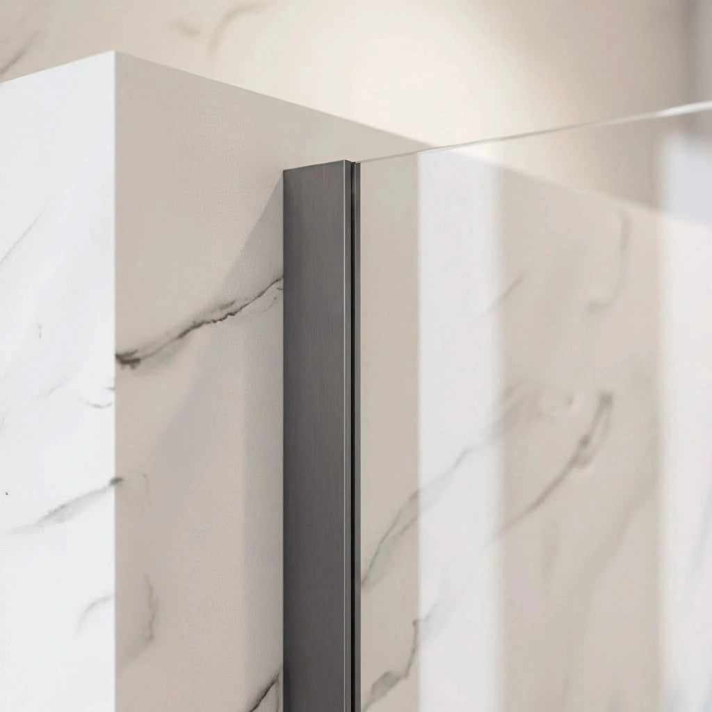 Parete Doccia Rea Flexi Transparent / Titan 130