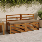 Cuscini per Panchina a 2 Pezzi SOEST 2 pz 100% Poliestere 949945