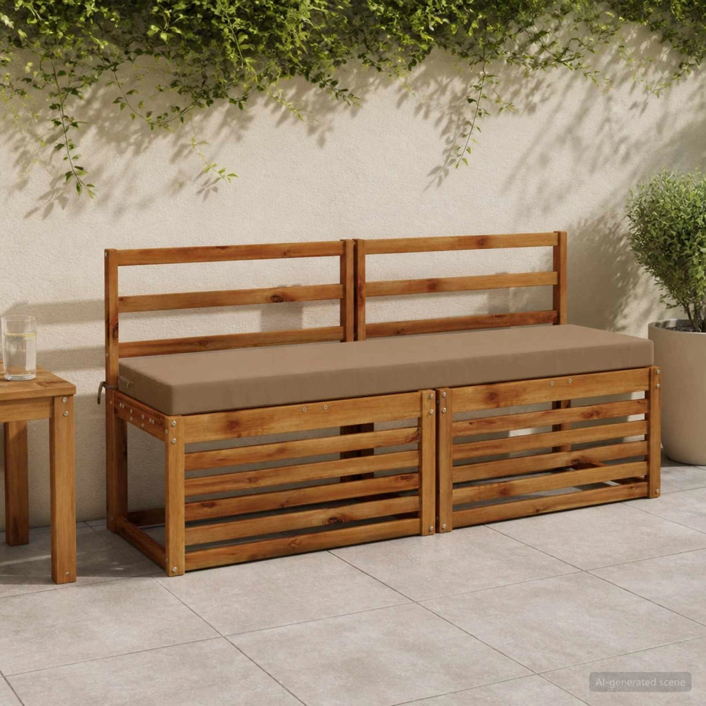 Cuscini per Panchina a 2 Pezzi SOEST 2 pz 100% Poliestere 949945