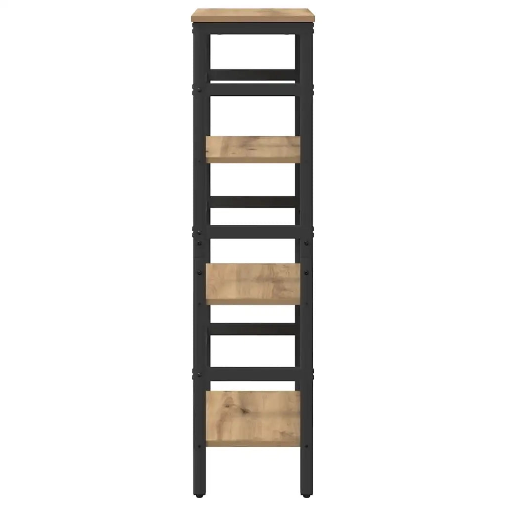 Libreria-Scaffale per Libri-Mobile di Stoccaggio Rovere artigianale 40 x 29,5 x 115 cm