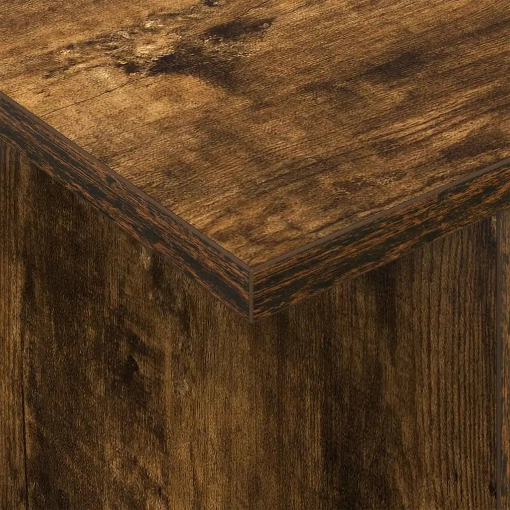 Set di 2 mobili TV rettangolari moderni per soggiorno, ampio spazio di archiviazione 50 x 35 x 45 cm in legno ingegnerizzato rovere fumo 02_0054724