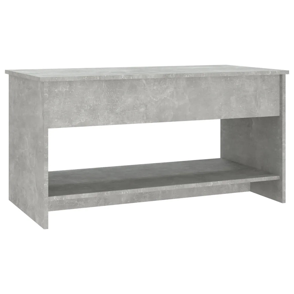 Tavolino Salotto Grigio Cemento 102x50x52,5cm Legno Multistrato 809651