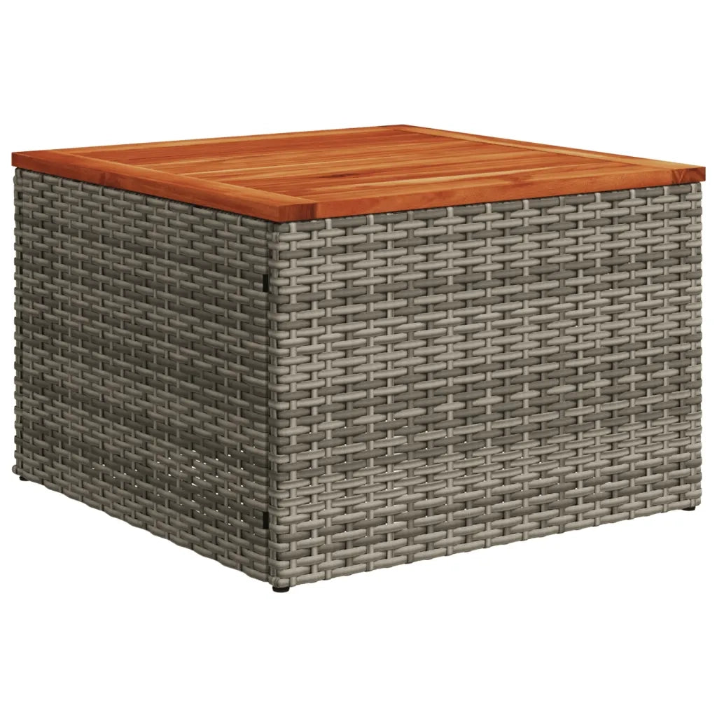 Set Divano da Giardino 5 pz | Set Salotto da Giardino con Cuscini Grigio in Polyrattan