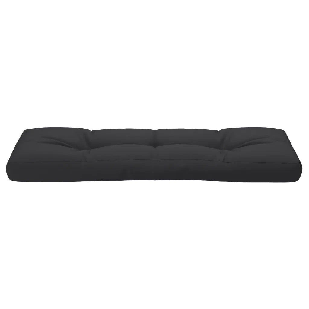 Cuscino per pallet | Cuscini per sedie Nero 120x40x12 cm in Tessuto