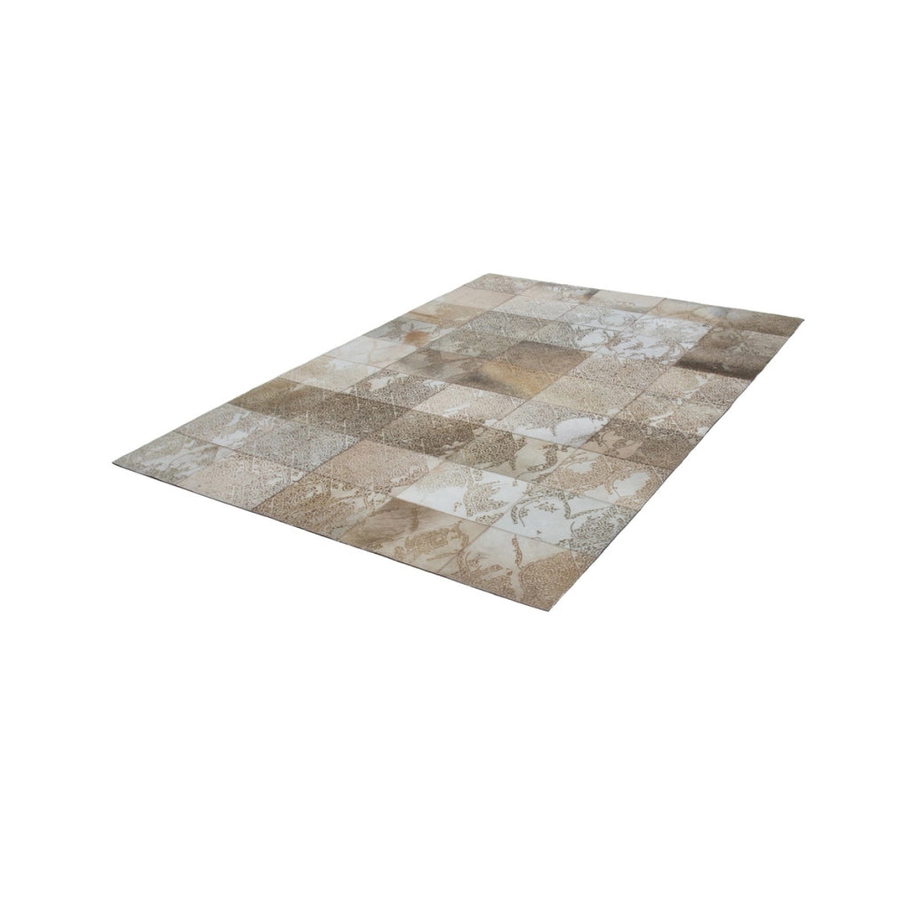 Tappeto Viper 333 in Pelle e Poliestere Beige