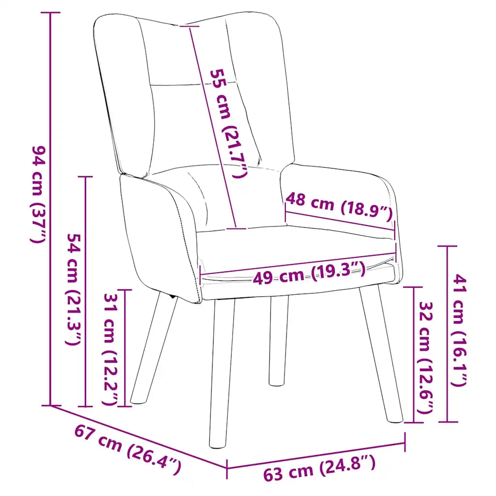 poltrona Rosa 63 x 67 x 94 cm Velluto 42001807