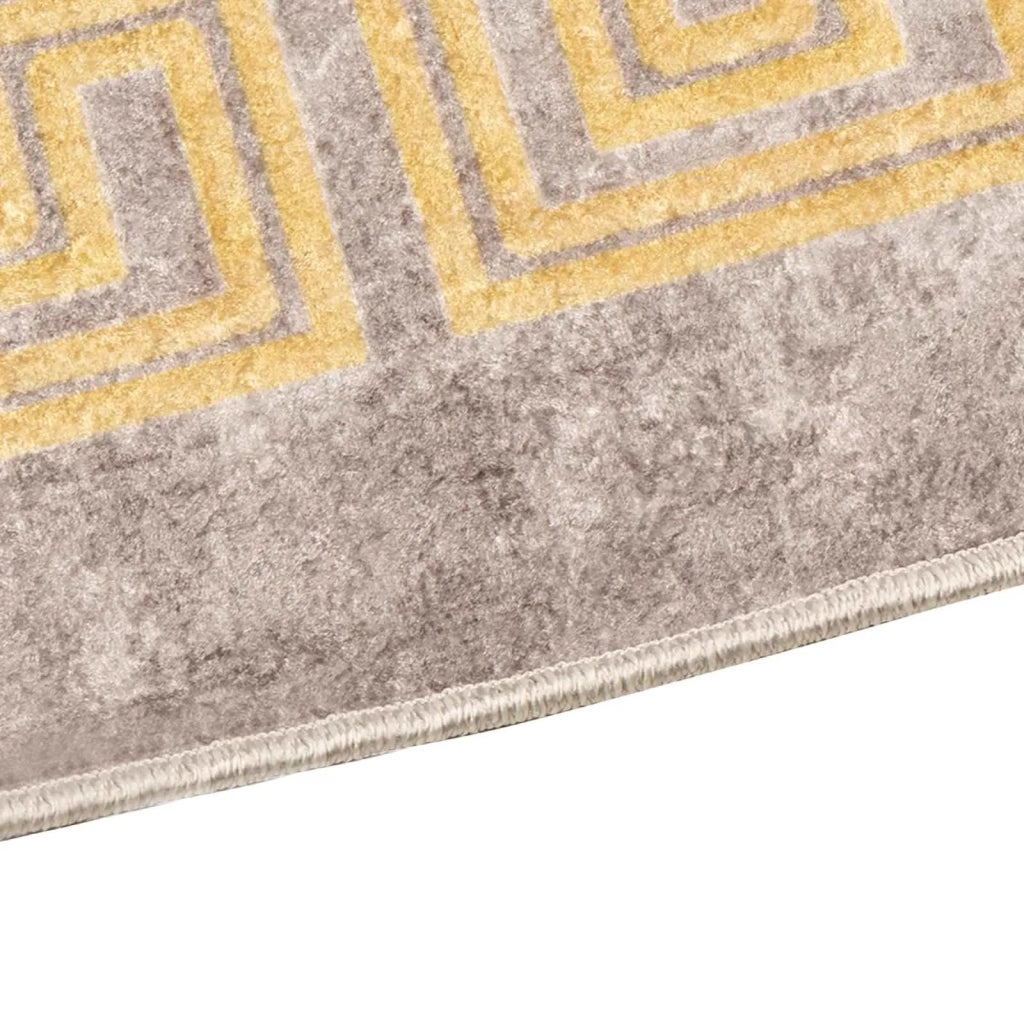 Runner Tappeto MARSA Grigio 50 x 250 cm Poliestere e PVC 42023347