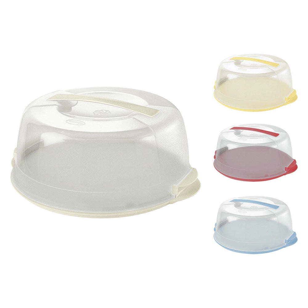 1pz contenitore porta torte in plastica cm 36,5x32,8xh.15 - panna cod:ferx.8411040nlm