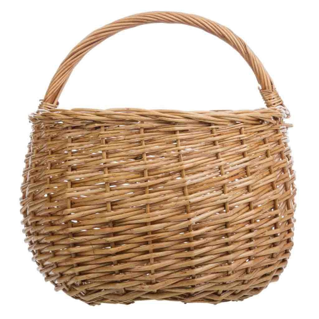 Cesto vimini marrone 41x31x21/33h cm