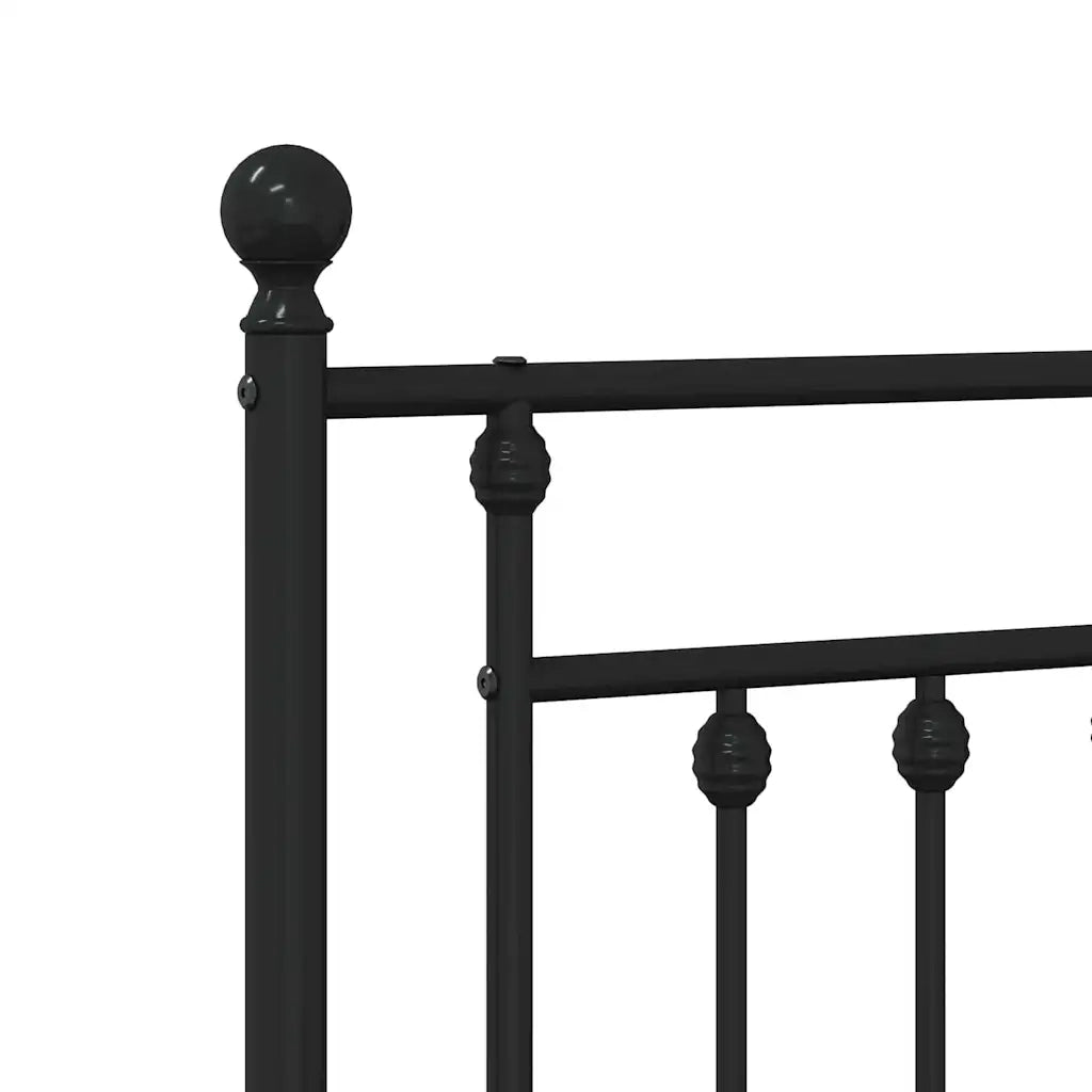 Testiera di Ricambio in Metallo Nero 140 cm 353570