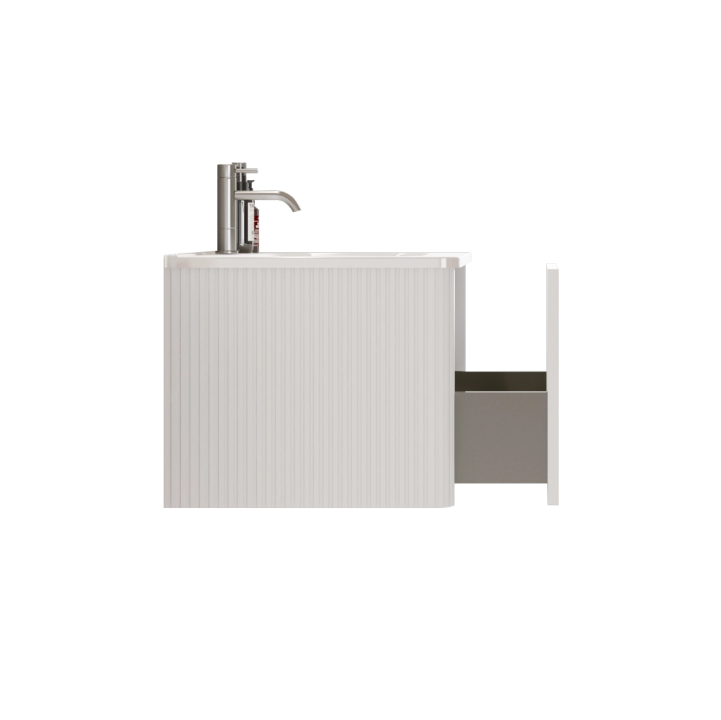 Mobile bagno con lavabo integrato 80 cm bianco