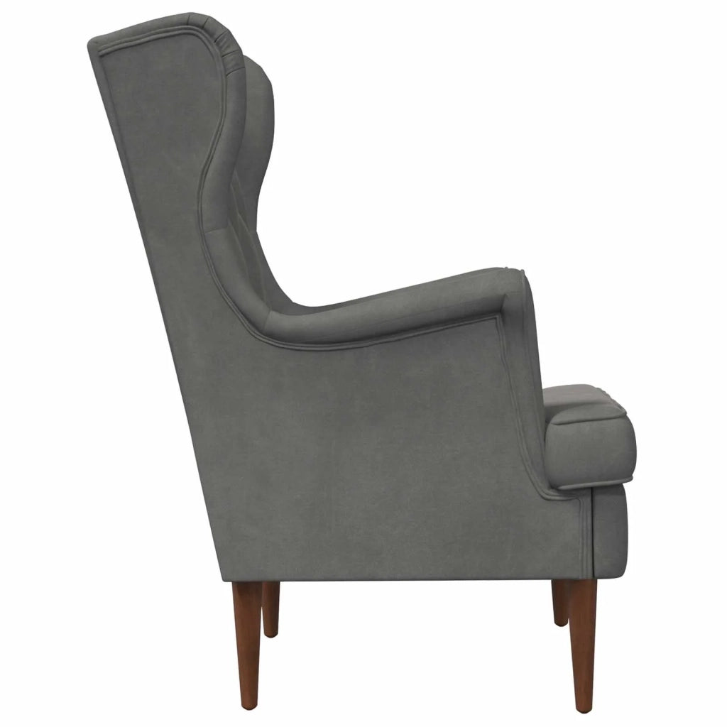 Poltrona | Sedia Relax Grigio Scuro Velluto