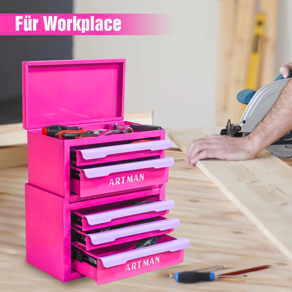 Cassettiera da scrivania con 5 cassetti impilabile in acciaio laminato a freddo per cosmetici e ufficio