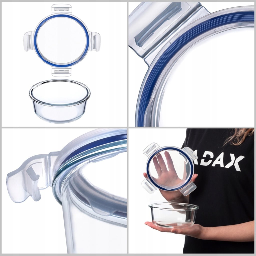 Contenitore per alimenti KADAX, portapranzo da 620 ml con coperchio