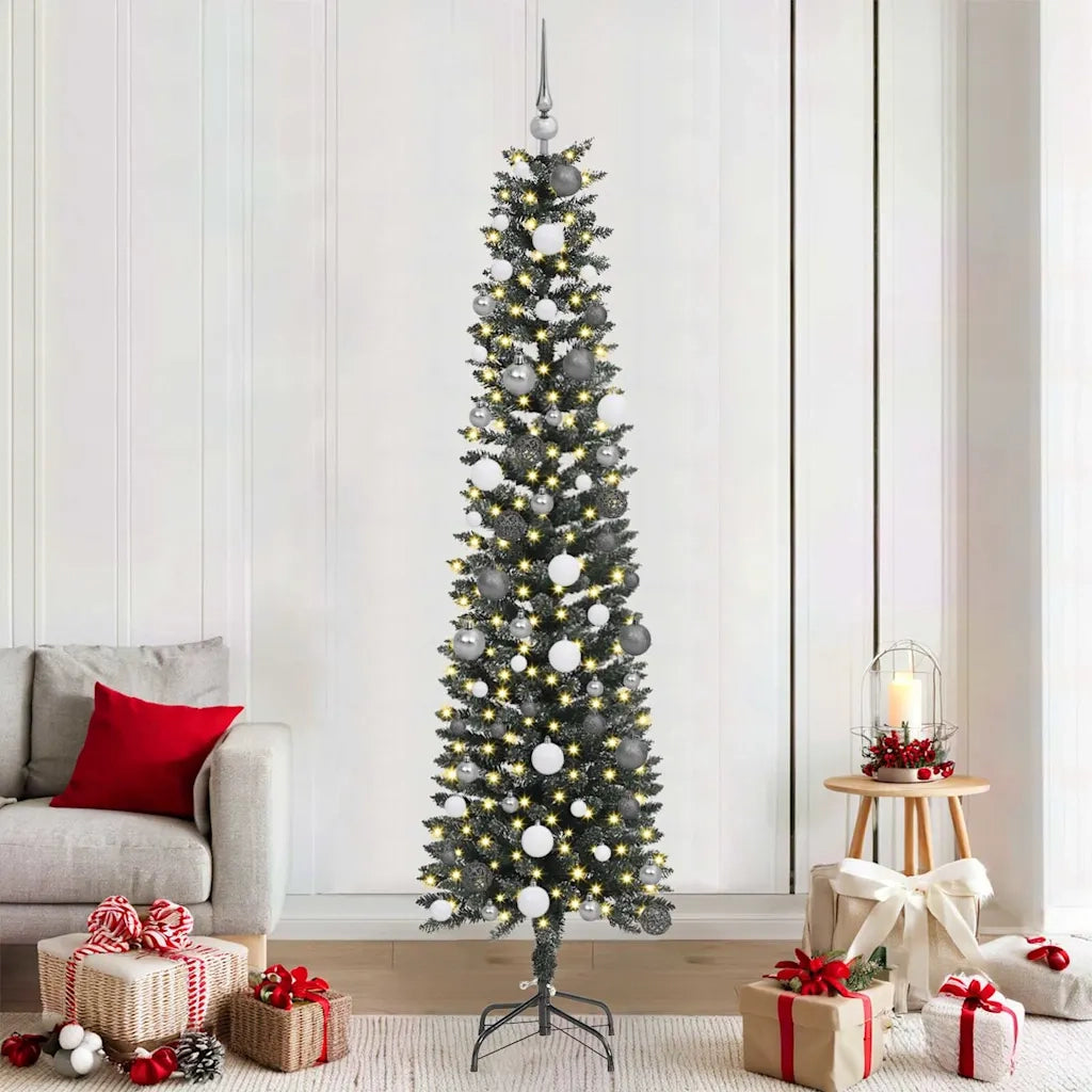 Albero di Natale artificiale con 300 LED Verde 210 cm 3395951