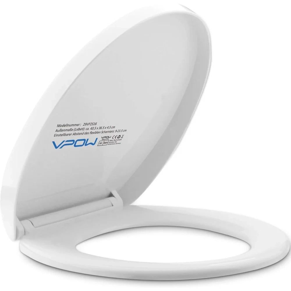 Vpow premium wc-sitz absenkautomatik mit soft-schlie -absenkauto