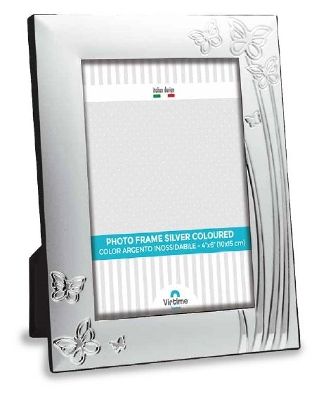 Portafoto da Appoggio Silver Farfalline 15 x 20 cm