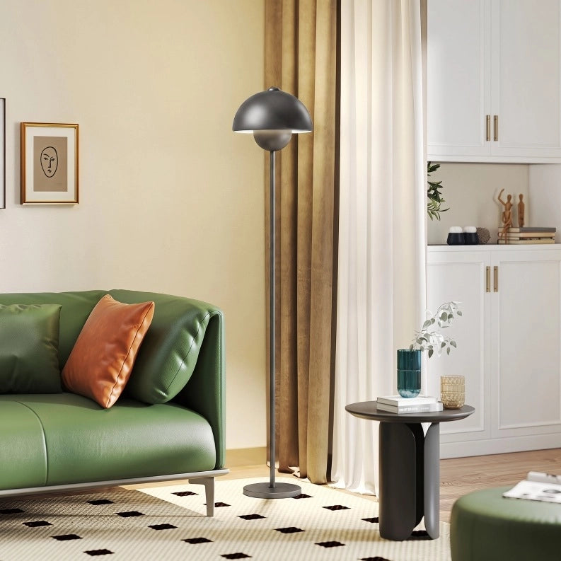 LAMPADA da terra 30 x 155 cm in metallo grigio con interruttore a pedale