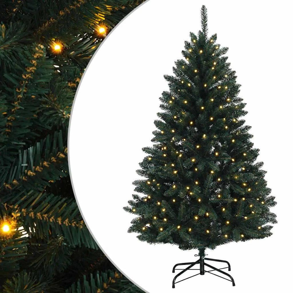 Albero di Natale Artificiale con Rami Pieghevoli 180 cm 300 LED 42054586