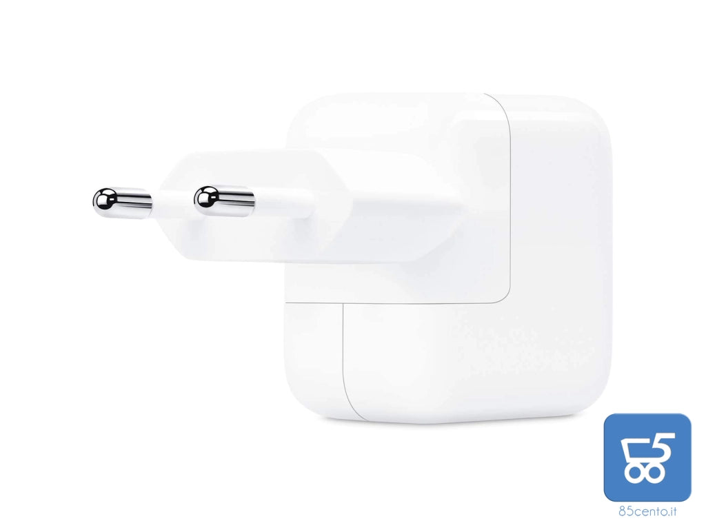 Alimentatore 12W USB Power Adapter Bianco caricabatterie universale per Smartphone - Cavo non presente