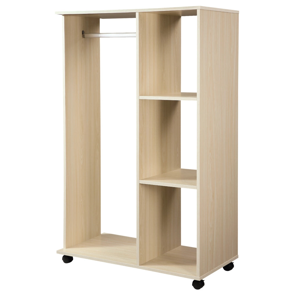 Armadio Battente con Appendiabiti ¨C Minimal ¨C Rovere Chiaro 80x50x200