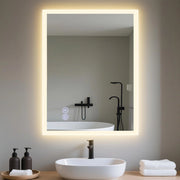 ZMH Specchio da bagno illuminato con interruttore dimmerabile e touch