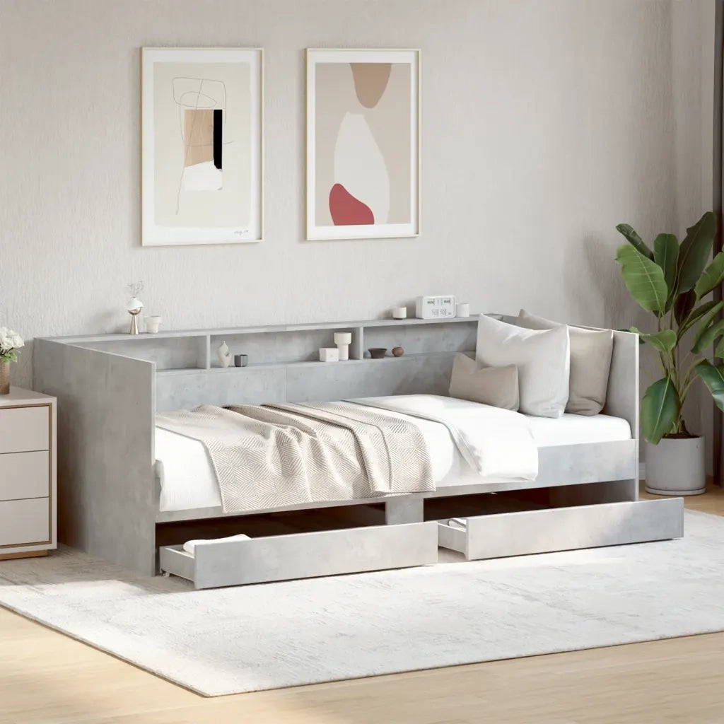 Divano Letto con Cassetti senza Materasso-Sofa Letto-Daybed 90x190 cm 804445