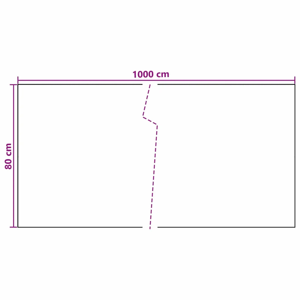 Schermo da balcone Grigio Scuro 1000 x 80 cm polyrattan 42032624
