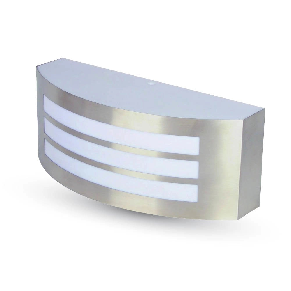 Lampada LED da Muro Arrotondata con Portalampada E27 (Max 15W) Colore Grigio IP44