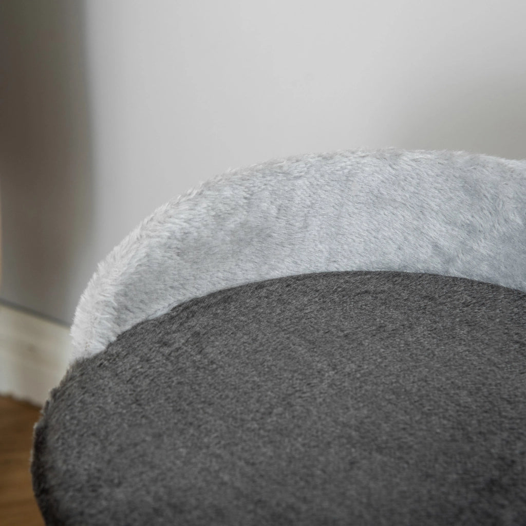 Tiragraffi per gatti con piattaforma e pallina sospesa ¨C Xylo ¨C sisal naturale grigio scuro