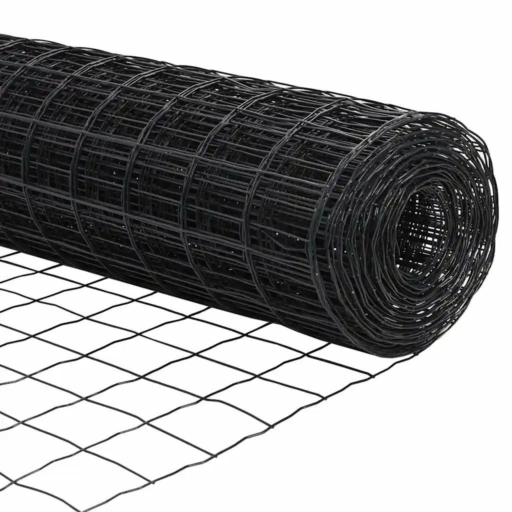 Recinzione Euro Grigio 0,4 x 25 m Ferro rivestito in PVC 42004602