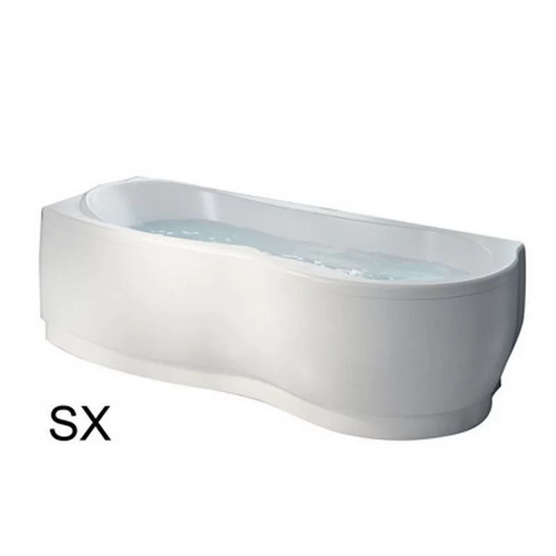 Vasca angolare Hydro 170x70 cm versione sx con telaio serie Venus