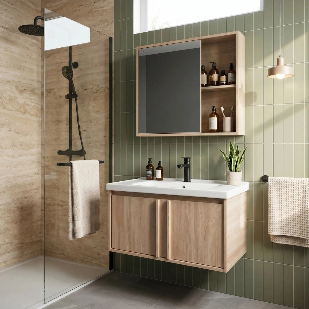 Set Di Mobili Da Bagno Con Lavabo Gama T25023 Bxm 80cm