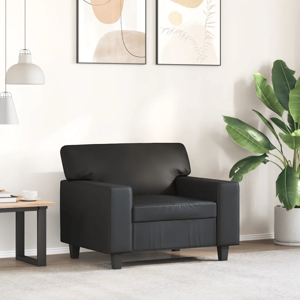 Poltrona Nera 60 cm in Similpelle 359407