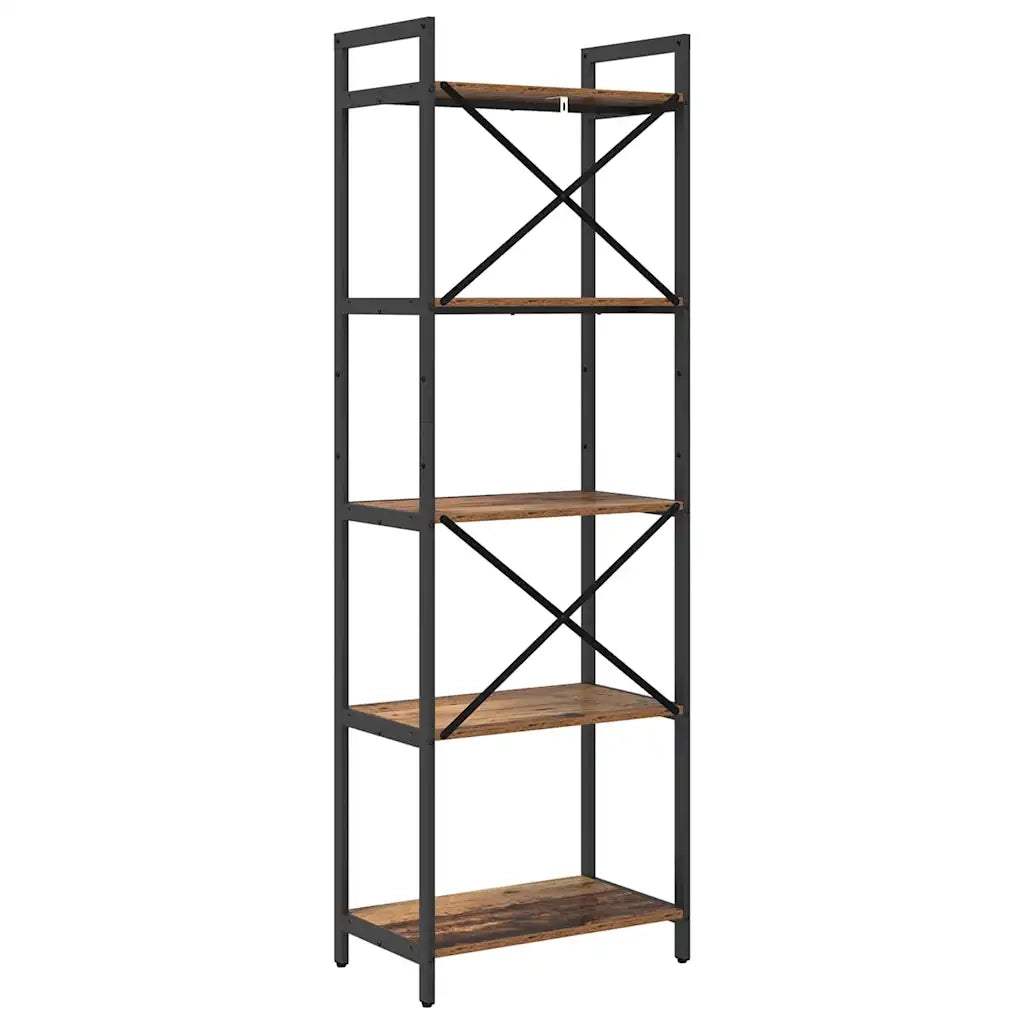 Libreria-Scaffale per Libri-Mobile di Stoccaggio Legno vecchio 56 x 34 x 171 cm Legno multistrato