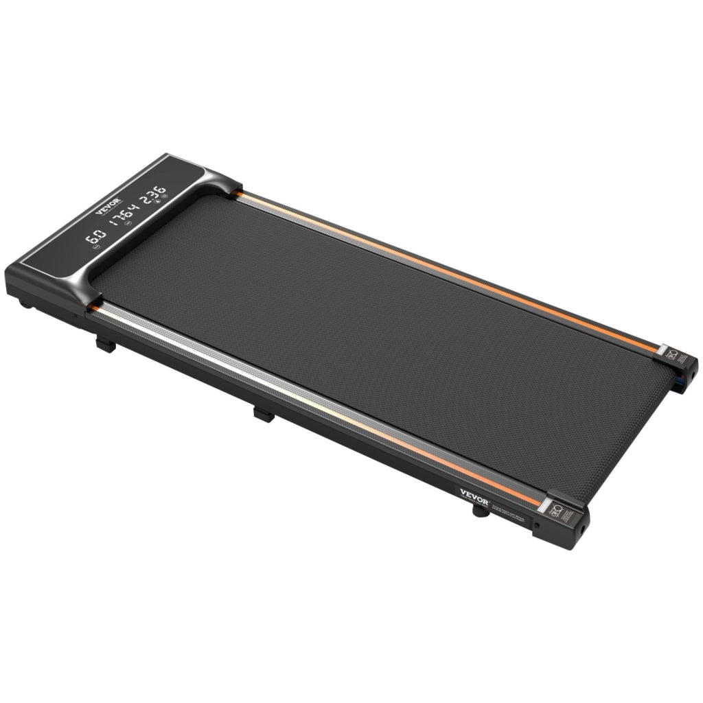 Tapis Roulant da Passeggio S7 Sottoscrivania 1-6 km/h Nero Opaco, Macchina per Camminare con Telecomando e Schermo LED per Casa e Ufficio