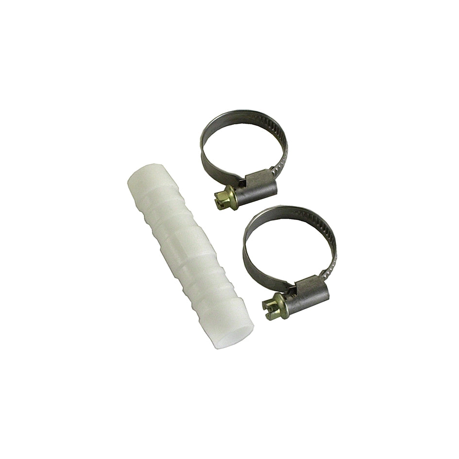Giunzione per tubi + 2 fascette - 16 mm = 5/8â€