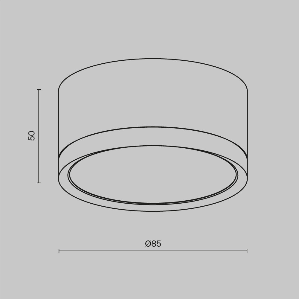 Plafoniera spot HOOP Maytoni bianca GX53 superficie H5cm