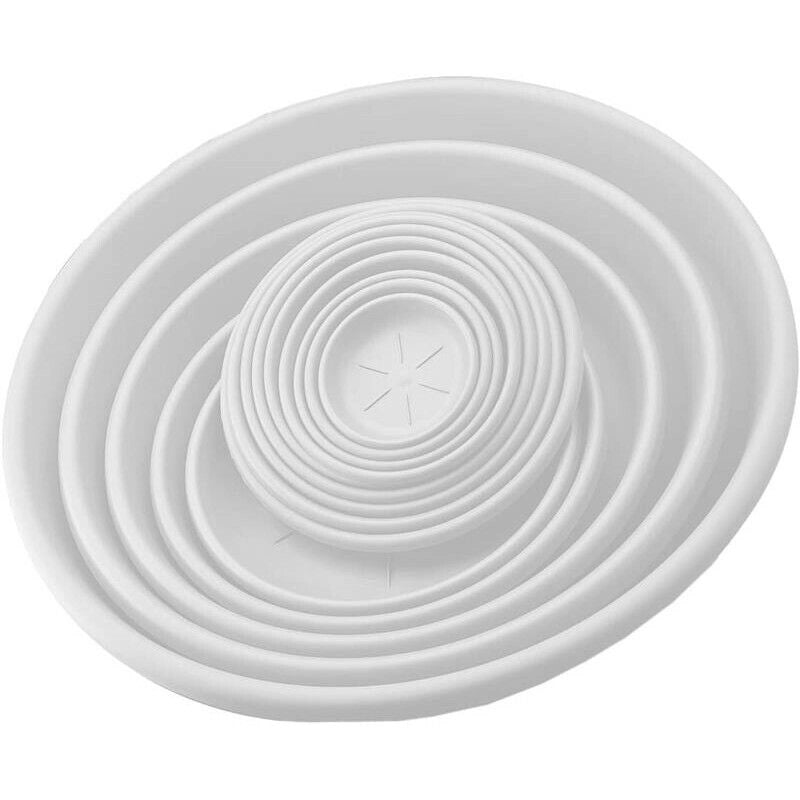 BAMA SOTTOVASO IN PLASTICA ROTONDO 30 CM IN COLORE BIANCO