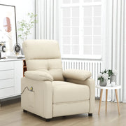 Poltrona Massaggiante Crema in Tessuto 289681
