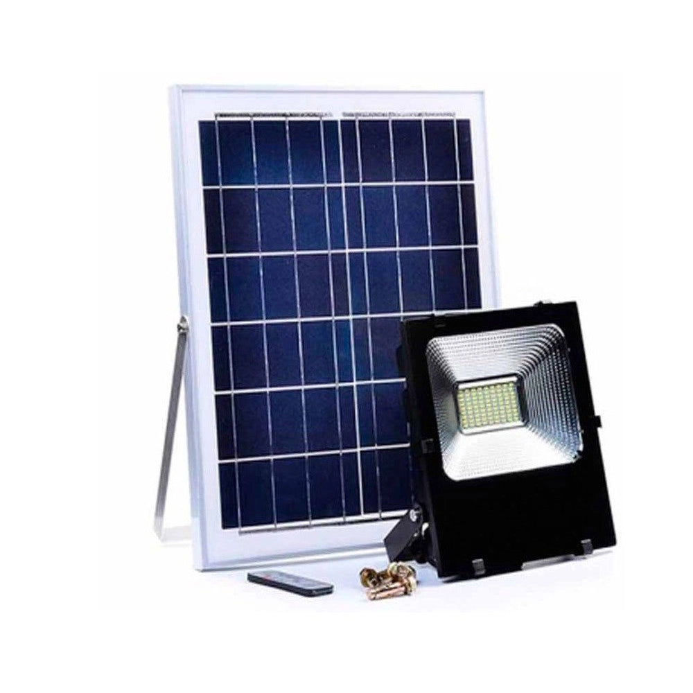 Trade Shop - Faro Faretto Led 8200 Da Esterno 200w 6500k Bianco Freddo Telecomando Solare -