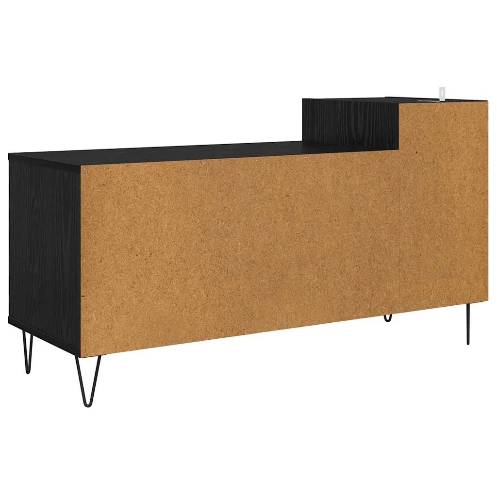 Mobile TV-Credenza per TV-Console TV Rovere Nero 100 x 35 x 55 cm Legno multistrato 202016