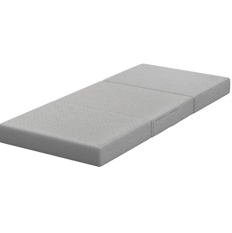 Materasso pieghevole 90x200 cm in gel memory foam, grigio