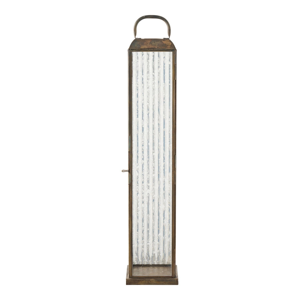 Lanterna Herslev, Ottone, Vetro, 12x12x60 cm