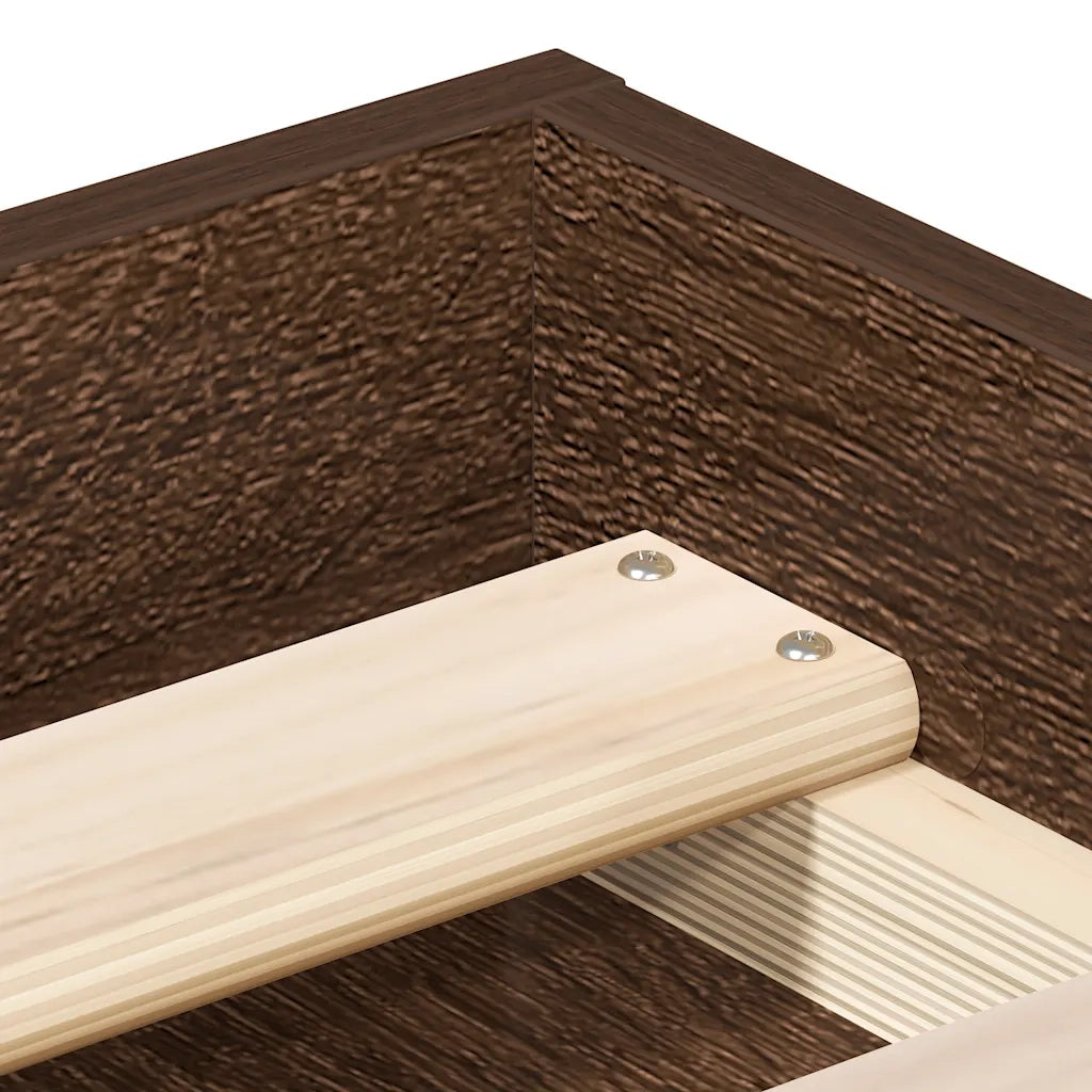 Giroletto-Struttura Letto Rovere Marrone 90x190 cm
