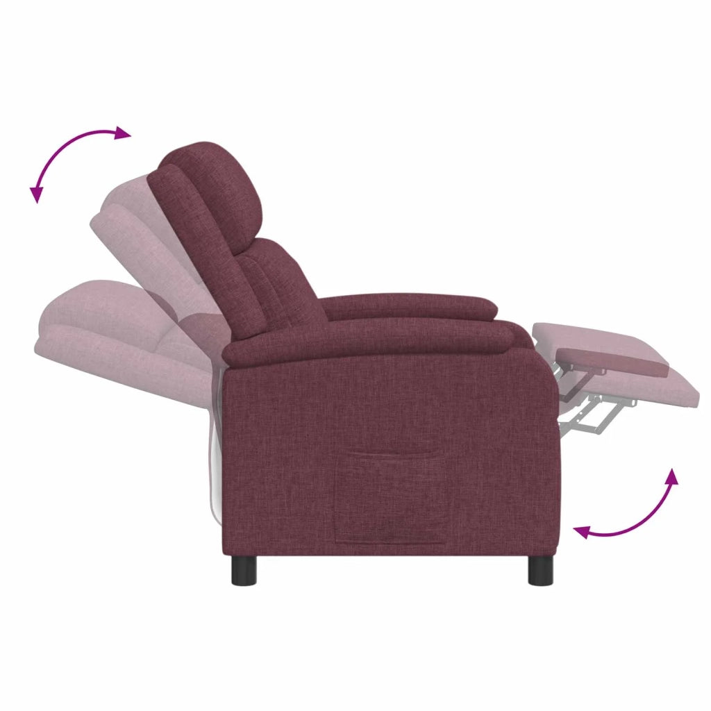 Poltrona Massaggiante Viola Tessuto 42034880