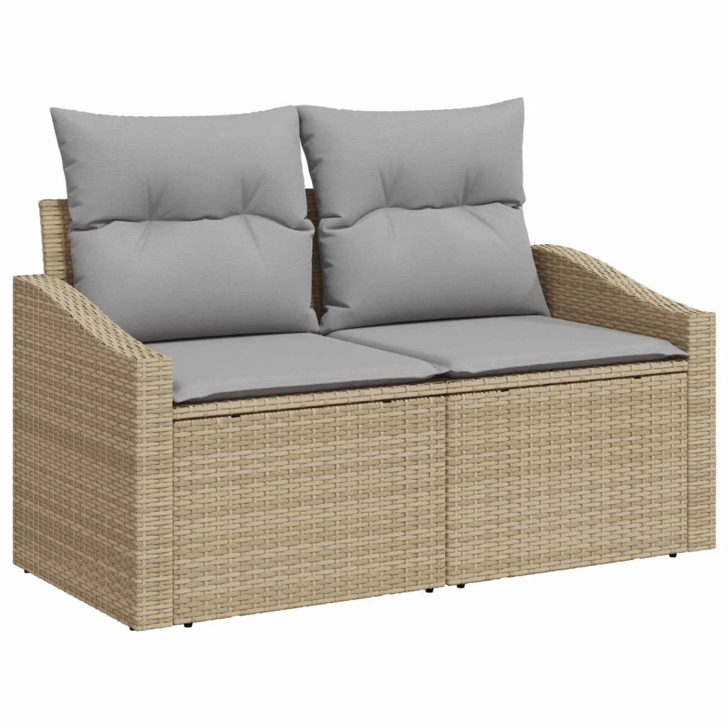 Set di divani 7 pz Beige e Grigio Chiaro 3448749