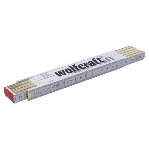 Wolfcraft Doppiometro Pieghevole in Legno 2 Metri Made in Germany – 5227000
