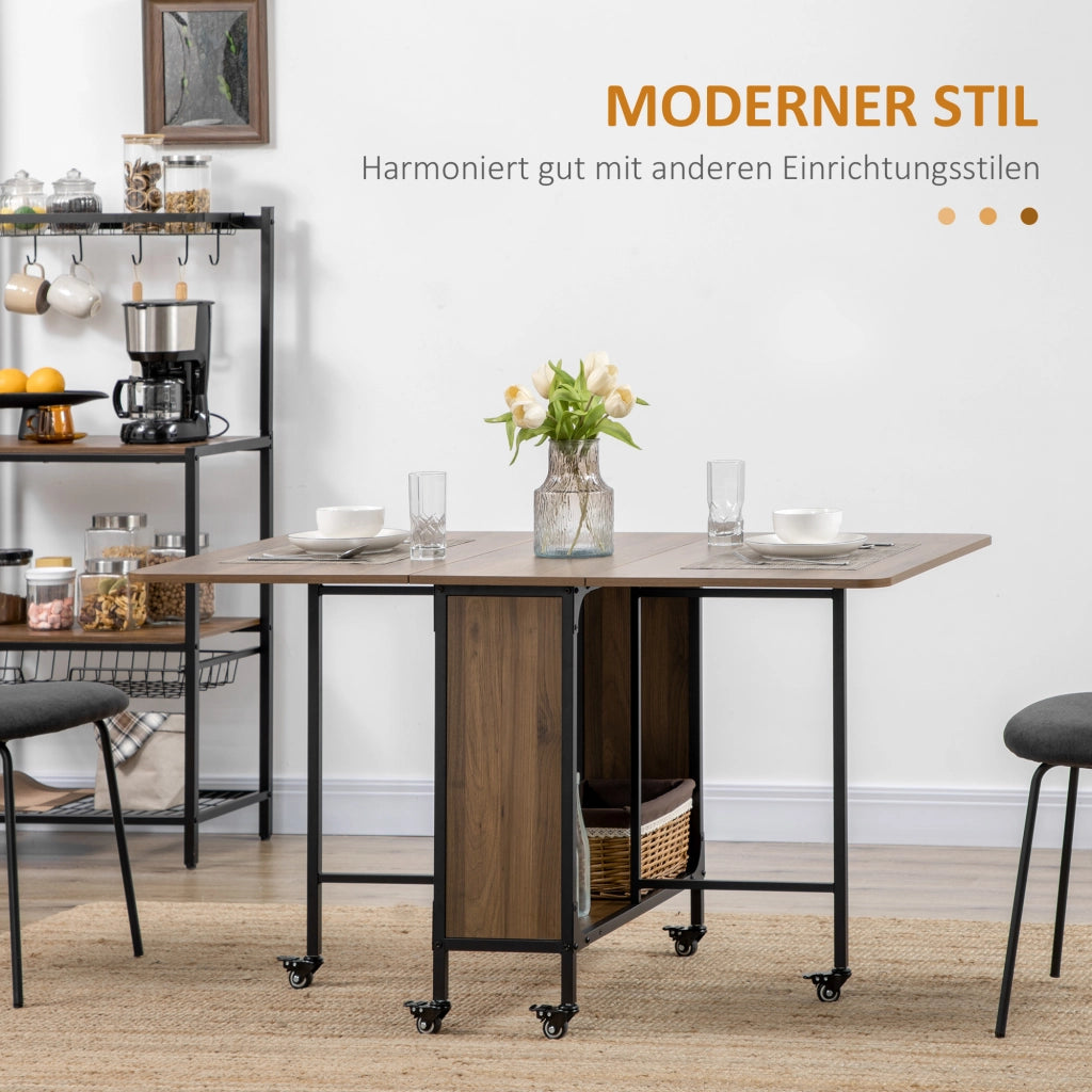 Tavolo Pieghevole ¨C Minimal ¨C 130x80x74, Legno, Marrone